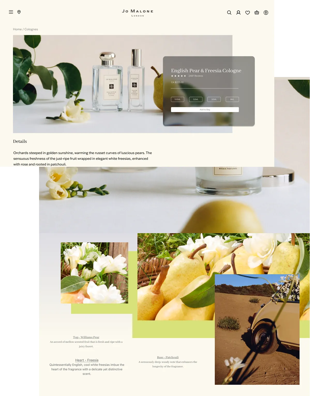 Jo Malone website