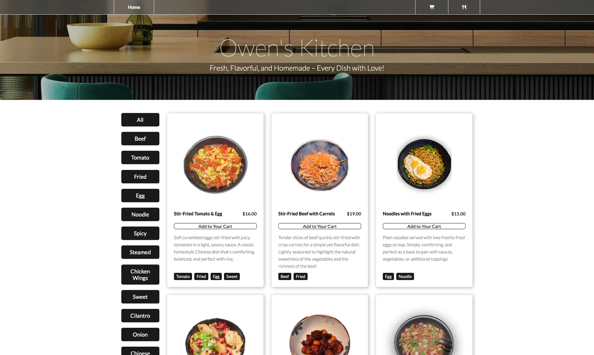 Card for Owen's Kitchen